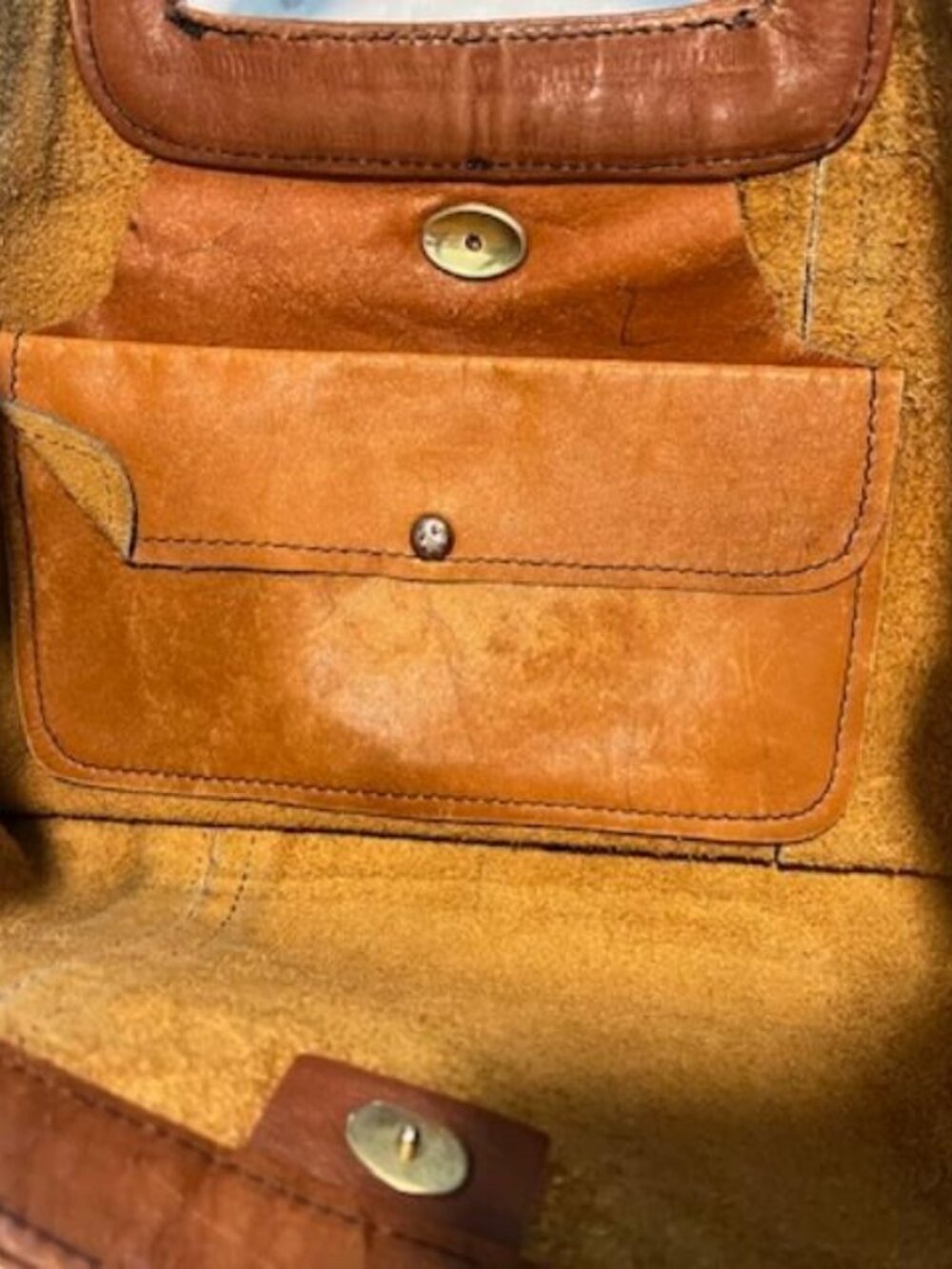 UNISEX Fine Quality Soft Leather Executive Tote Bag/Handcrafted/Inner Pocket - Picture 6 of 7